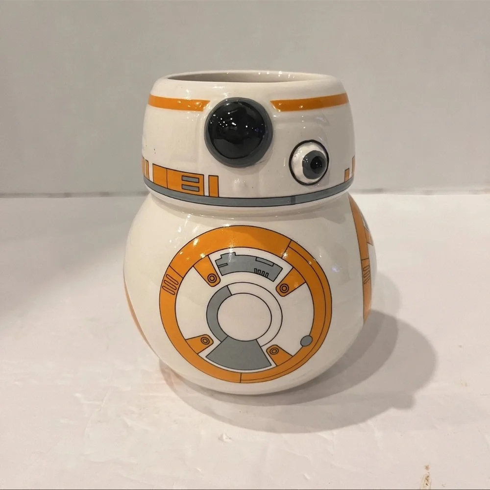 Star Wars Lucasfilm Cute BB-8 Droid Lightweight Ceramic Coffee Mug White 12 oz